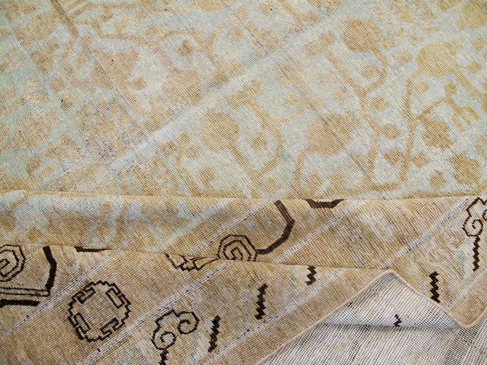 Vintage East Turkestan Khotan Gallery Carpet, No.23621 - Staging