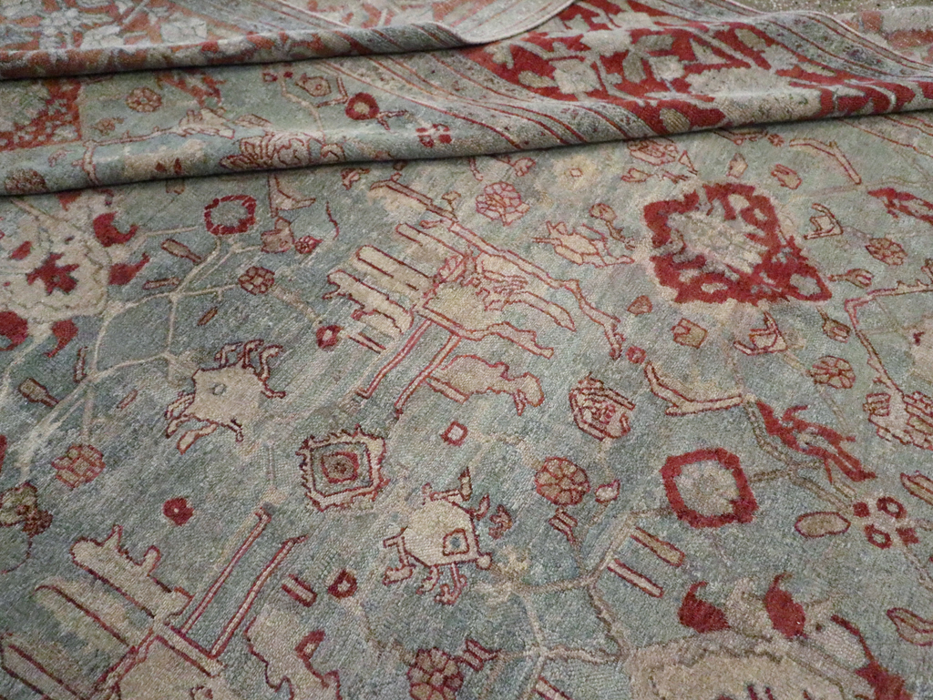 Antique Persian Bibikabad Carpet, No.23623 - Staging