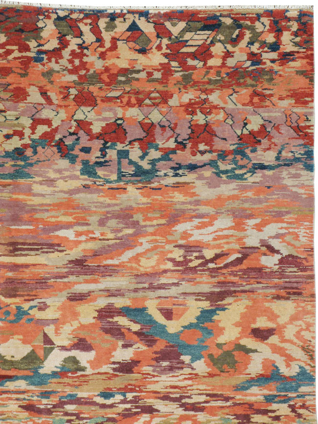 Vintage Turkish Anatolian Accent Rug, No.23629 - Staging