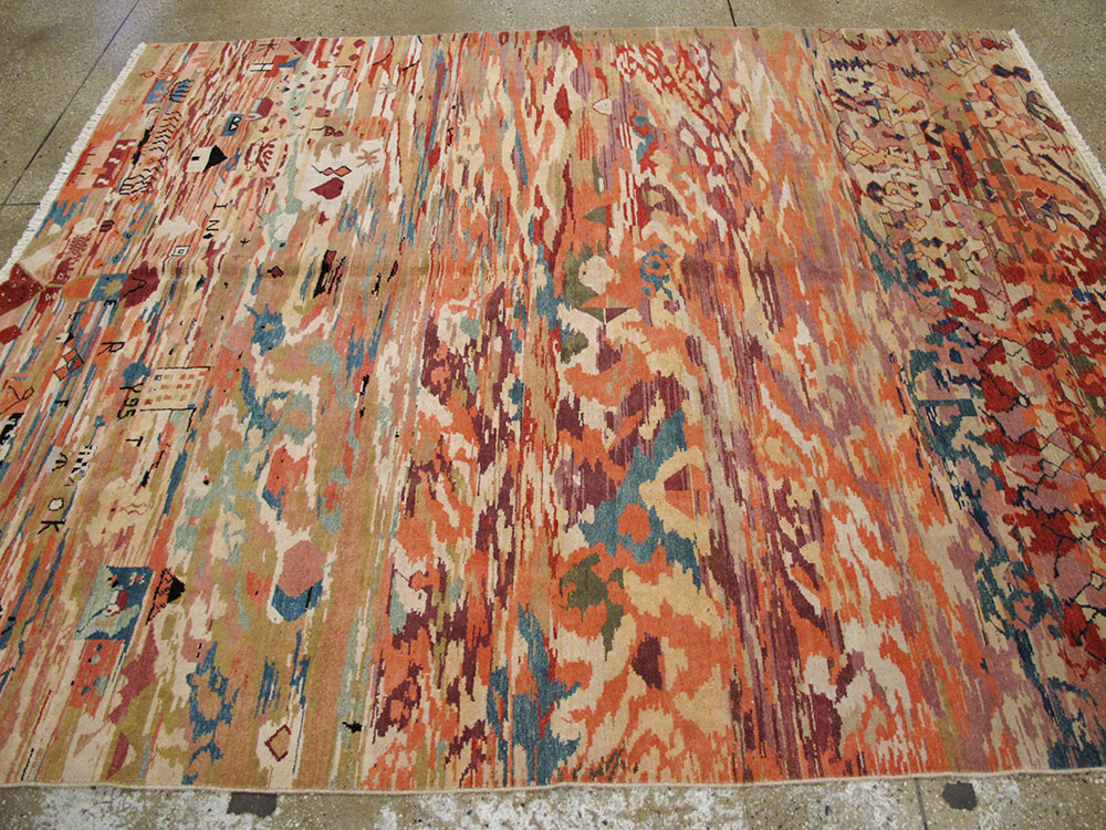 Vintage Turkish Anatolian Accent Rug, No.23629 - Staging
