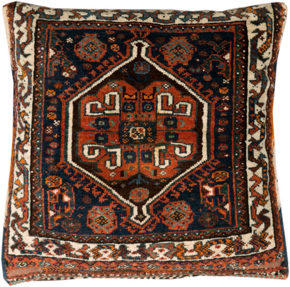 Vintage Persian Northwest Bag Face Pillow, No.23639 - Staging