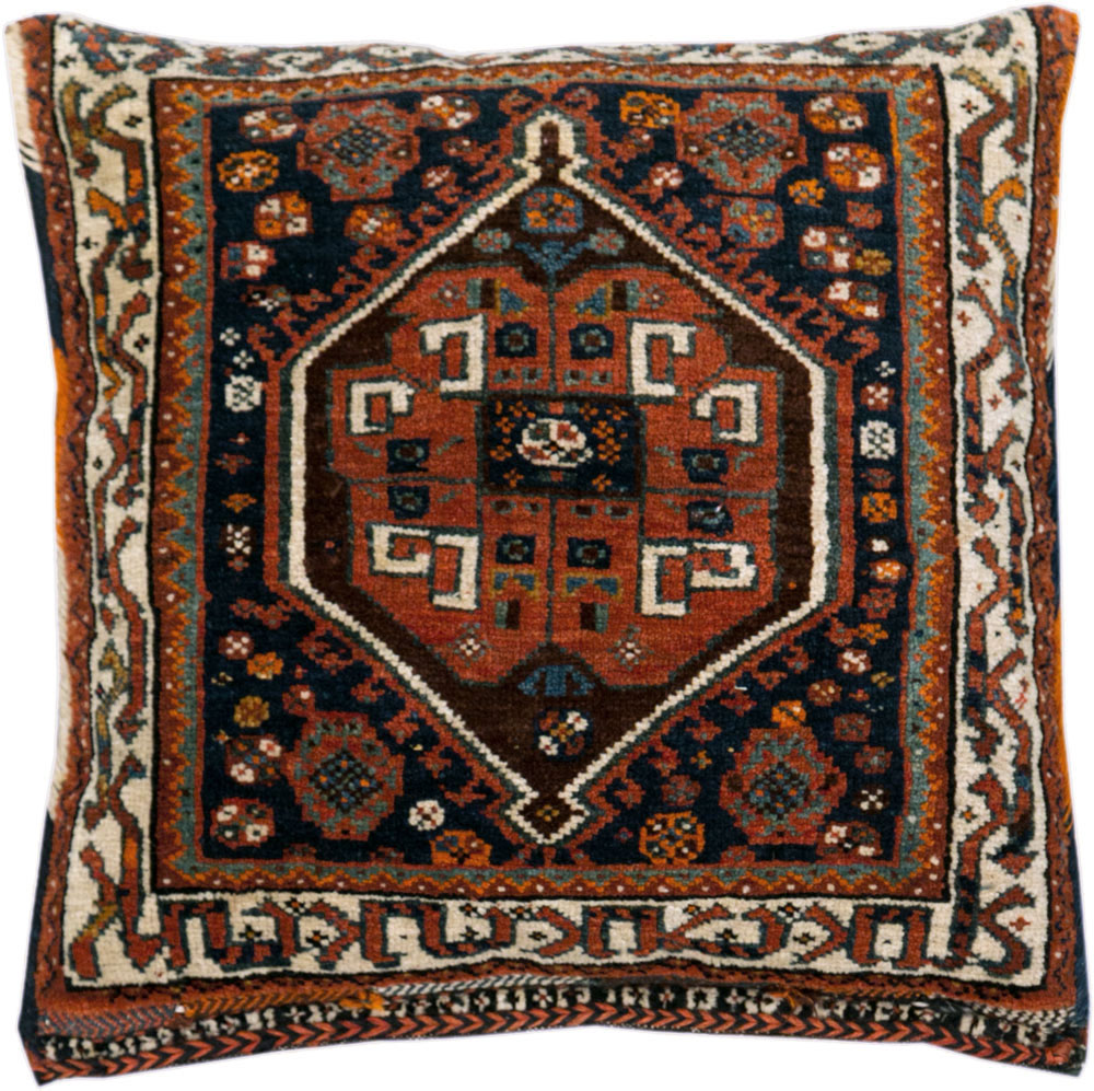 Antique Persian Northwest Bag Face Pillow, No.23640 - Staging