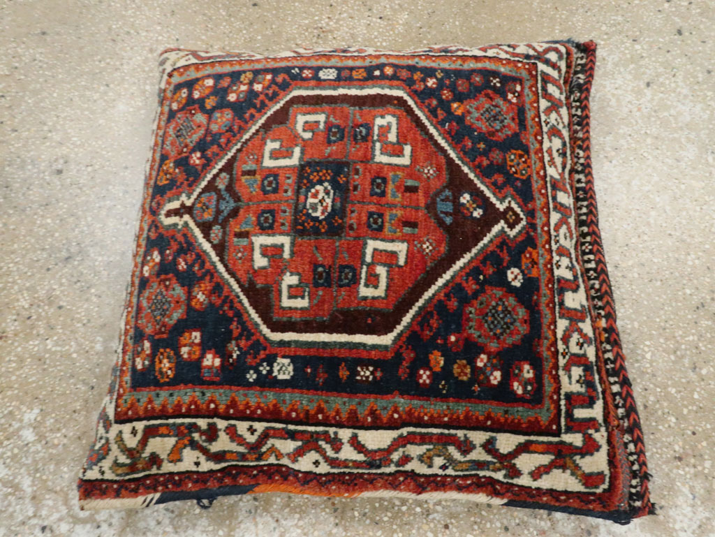 Antique Persian Northwest Bag Face Pillow, No.23640 - Staging
