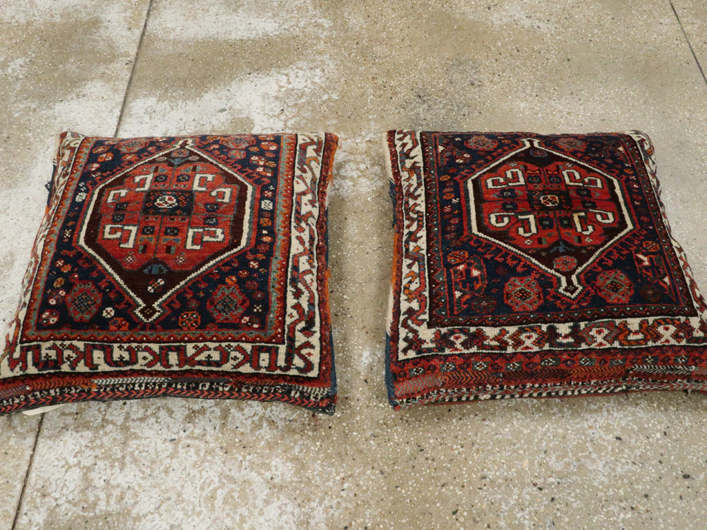 Antique Persian Northwest Bag Face Pillow, No.23640 - Staging