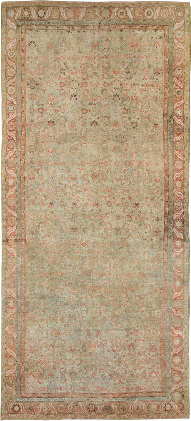 Antique Persian Malayer Long Gallery Carpet, No.23642 - Staging
