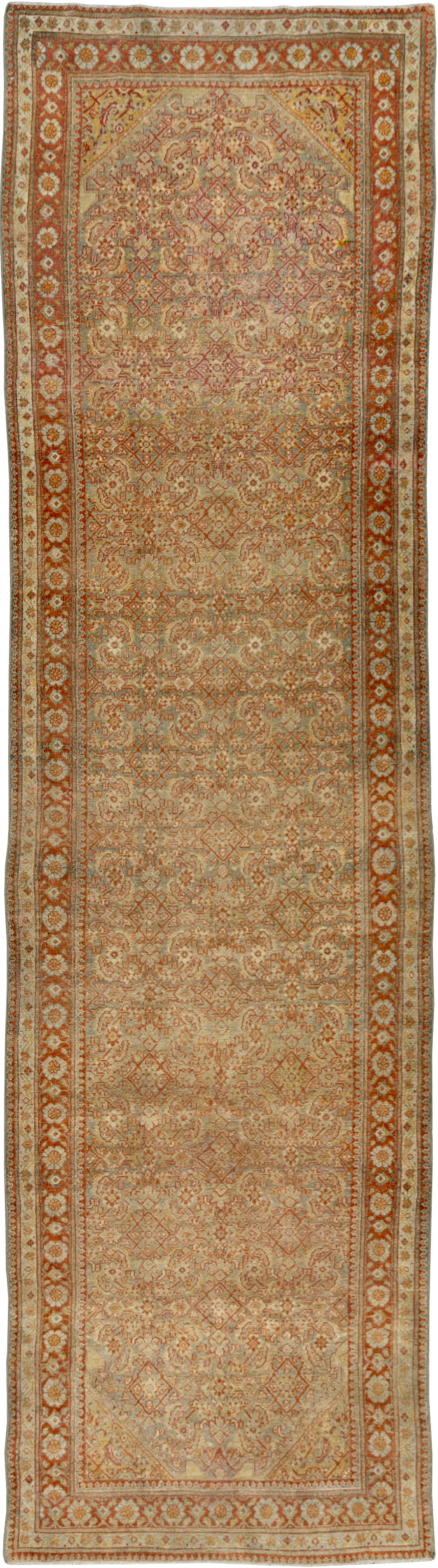 Antique Persian Malayer Runner, No.23646 - Staging