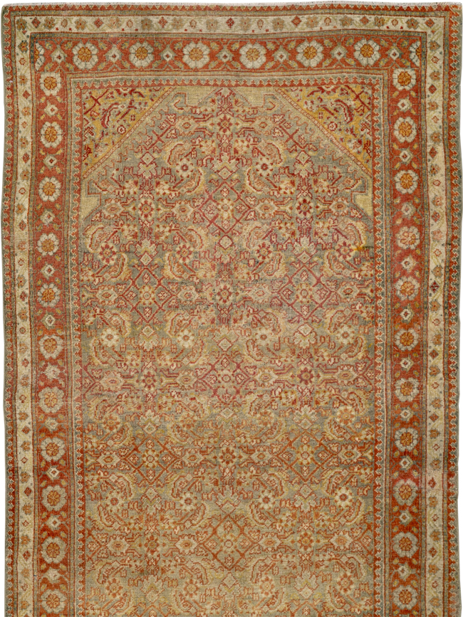 Antique Persian Malayer Runner, No.23646 - Staging