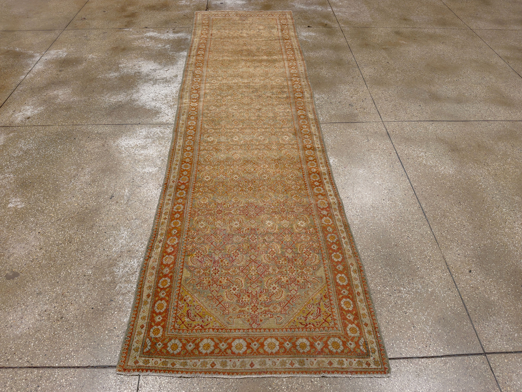 Antique Persian Malayer Runner, No.23646 - Staging