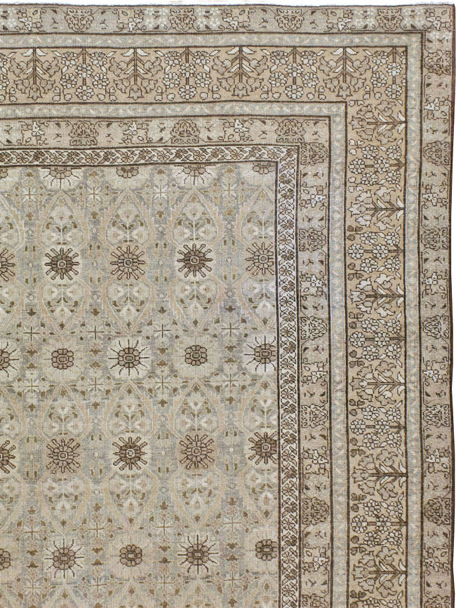 Antique Persian Tabriz Carpet, No.23647 - Staging