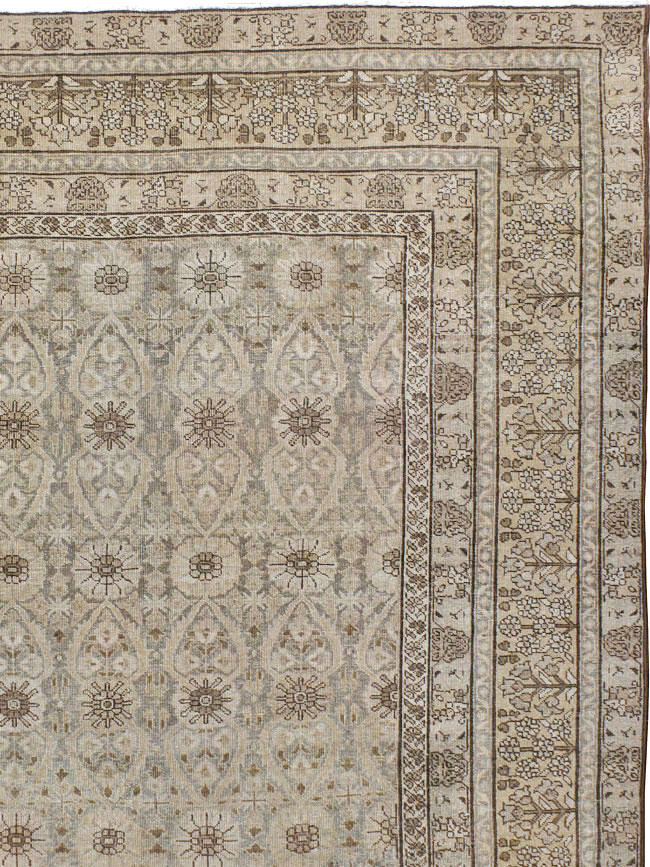 Antique Persian Tabriz Carpet, No.23647 - Staging