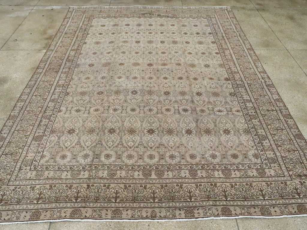 Antique Persian Tabriz Carpet, No.23647 - Staging