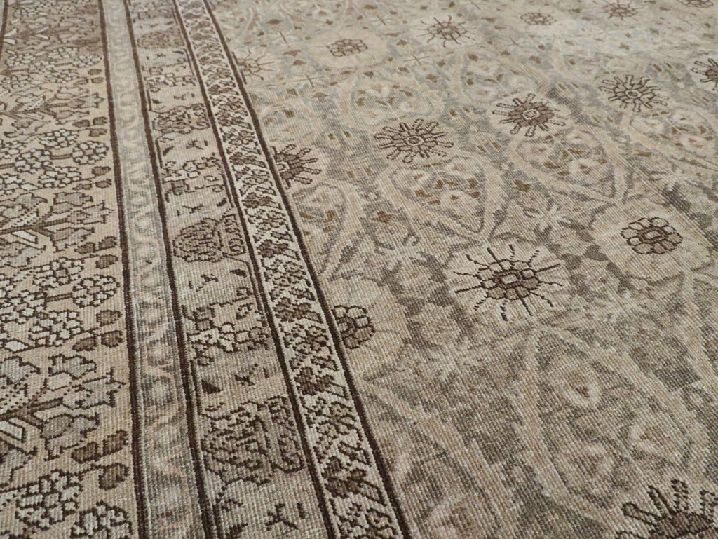 Antique Persian Tabriz Carpet, No.23647 - Staging