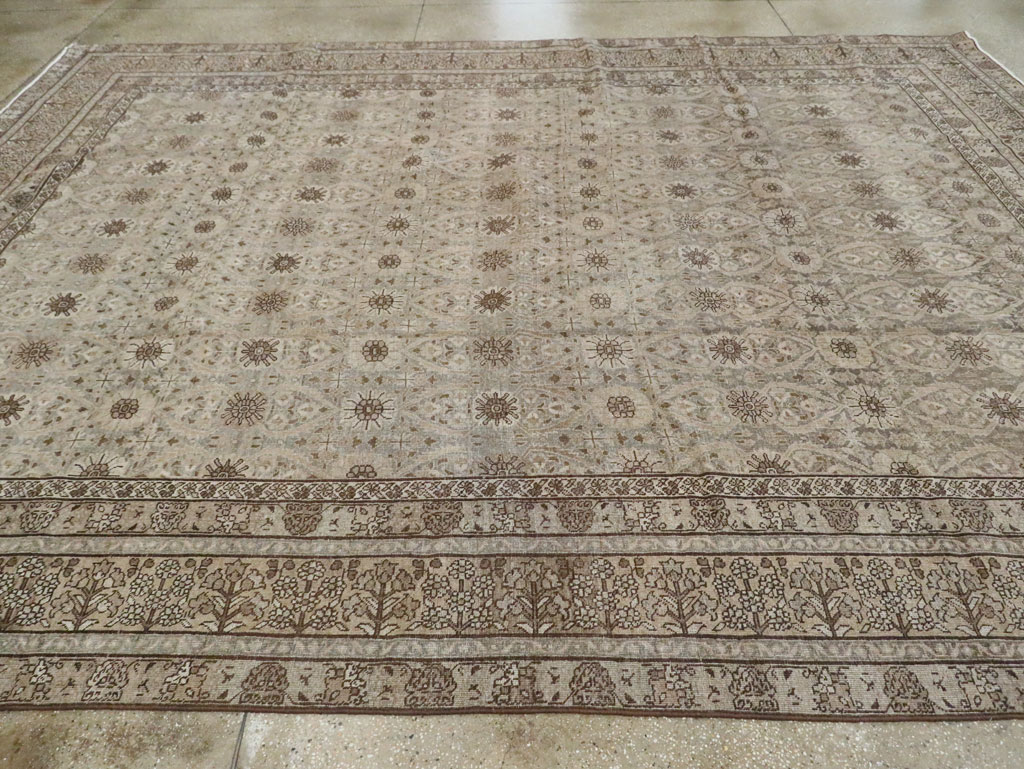 Antique Persian Tabriz Carpet, No.23647 - Staging