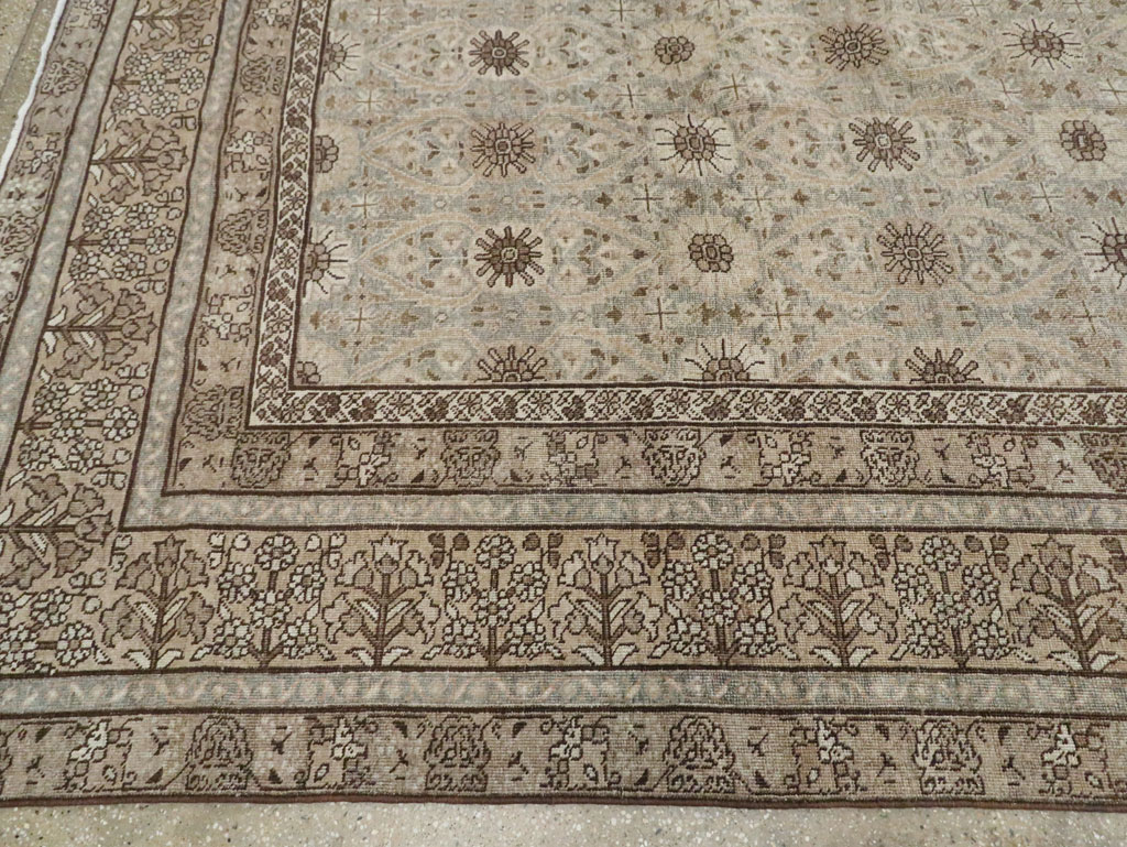 Antique Persian Tabriz Carpet, No.23647 - Staging