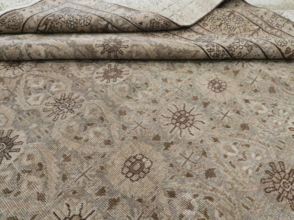 Antique Persian Tabriz Carpet, No.23647 - Staging