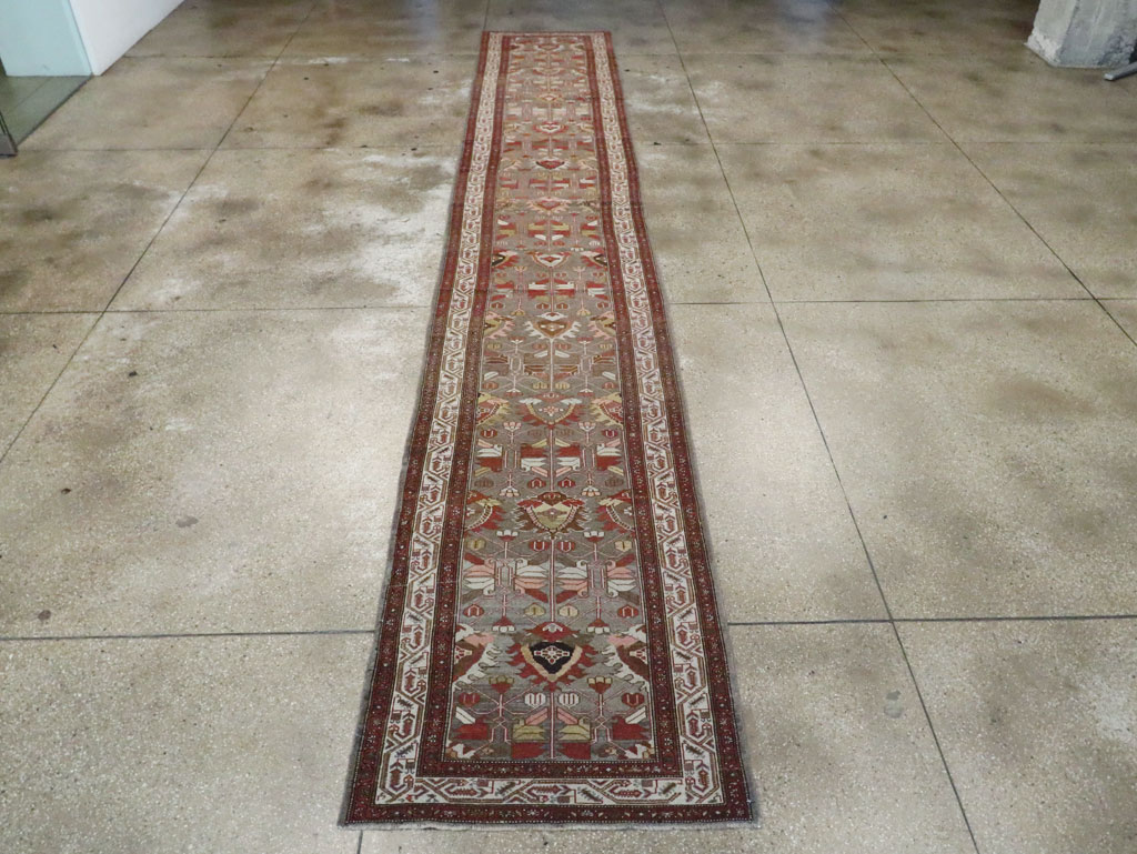 Vintage Persian Malayer Runner, No.23648 - Staging