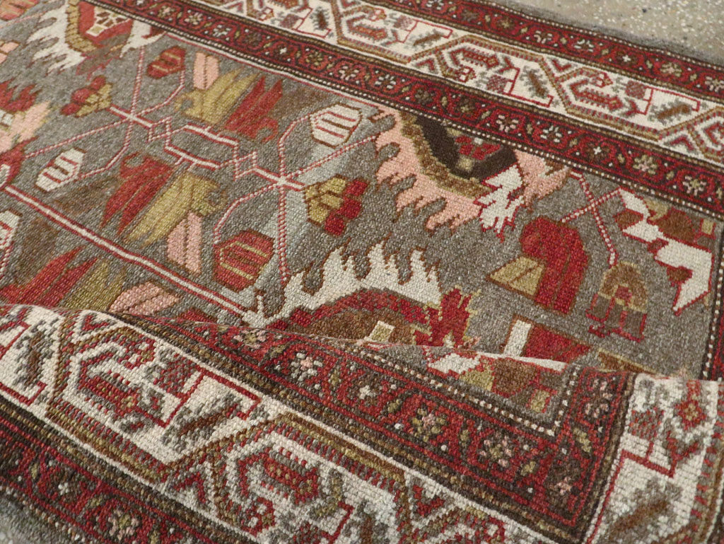 Vintage Persian Malayer Runner, No.23648 - Staging