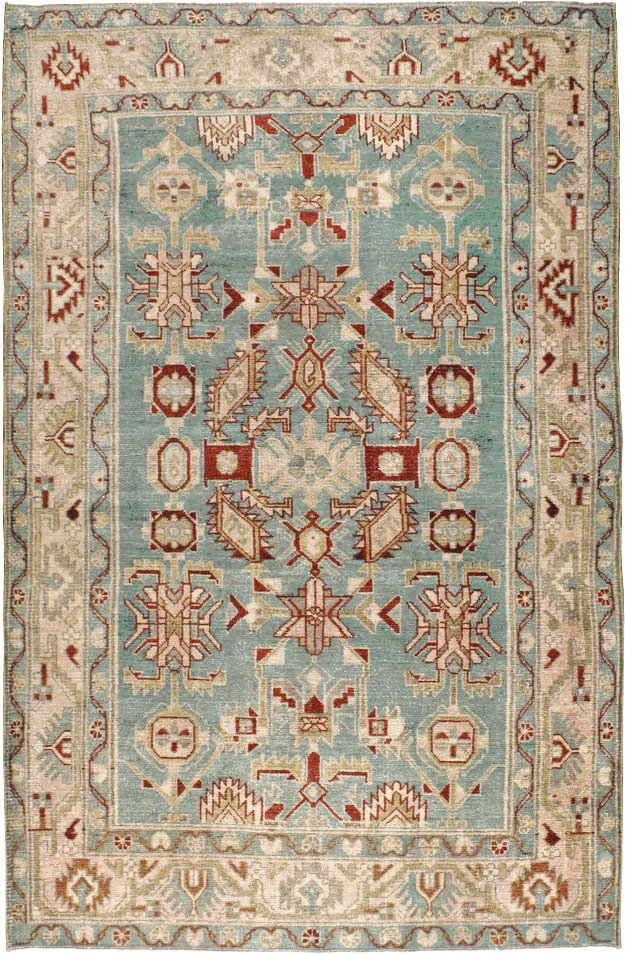 Vintage Persian Malayer Rug, No.23650 - Staging