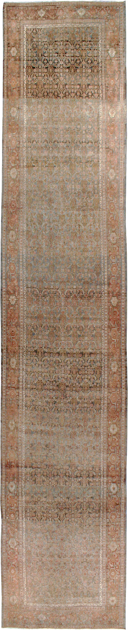 Antique Persian Senneh Malayer Runner, No.23651 - Staging