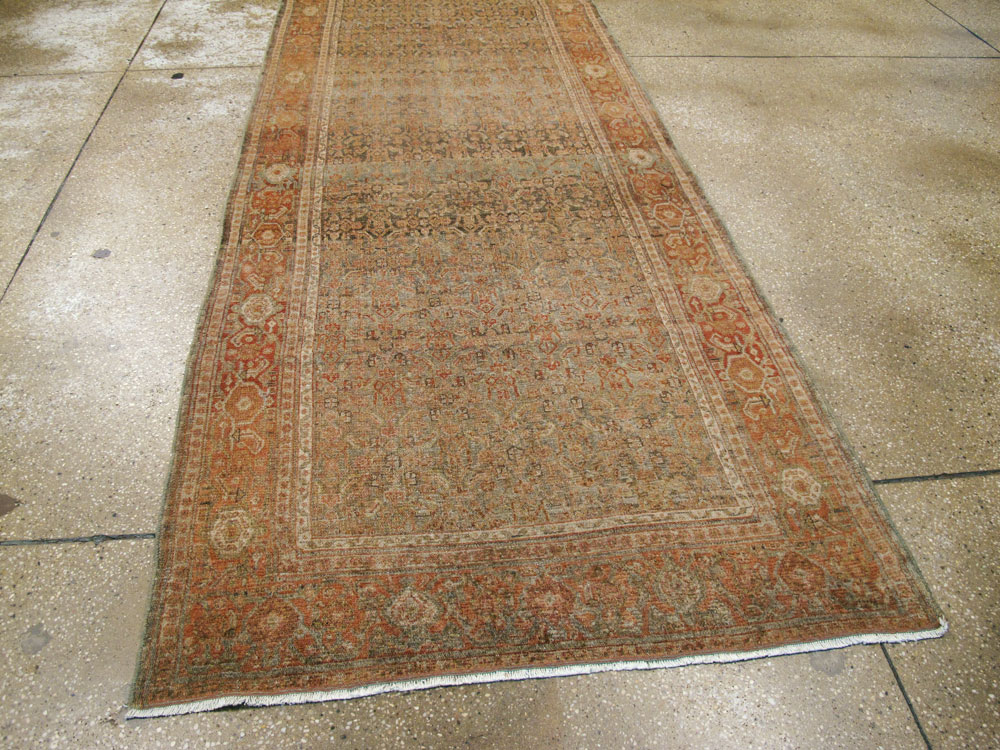Antique Persian Senneh Malayer Runner, No.23651 - Staging