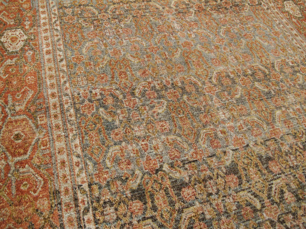 Antique Persian Senneh Malayer Runner, No.23651 - Staging