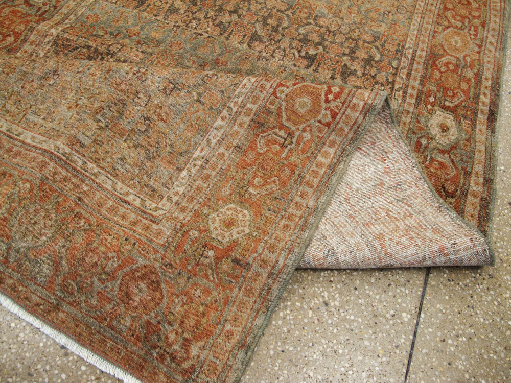 Antique Persian Senneh Malayer Runner, No.23651 - Staging
