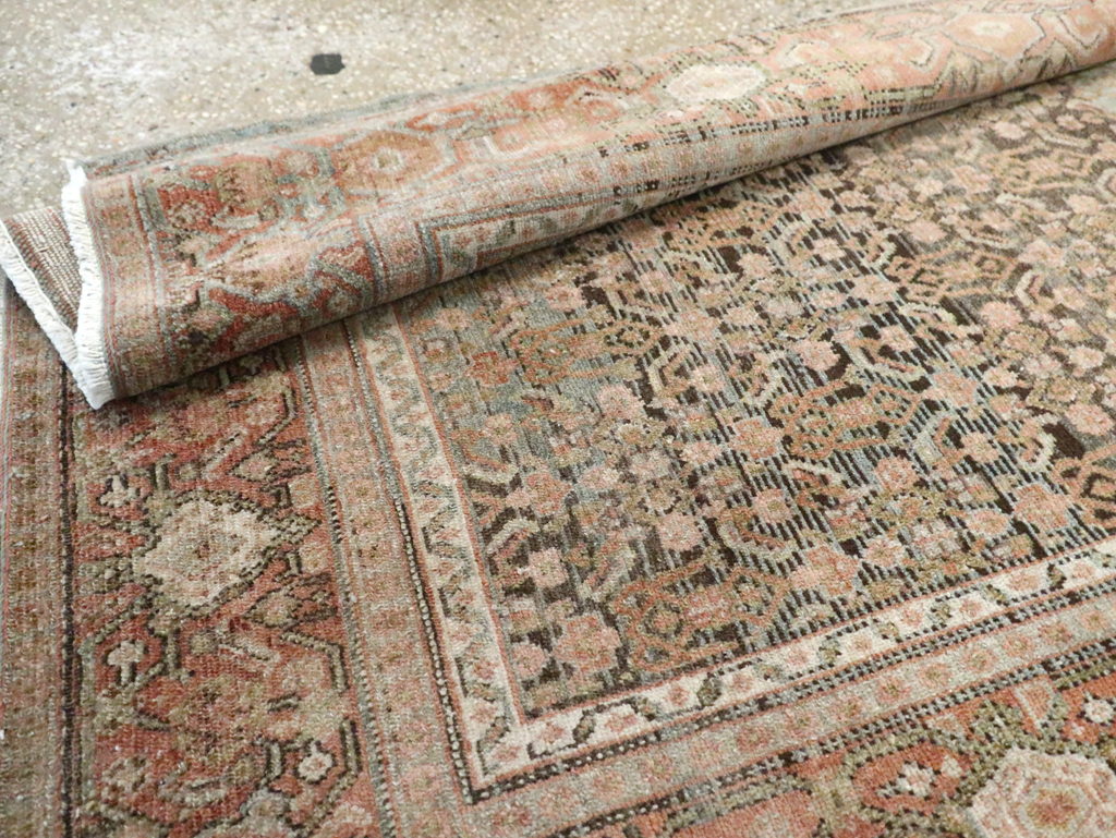Antique Persian Senneh Malayer Runner, No.23651 - Staging