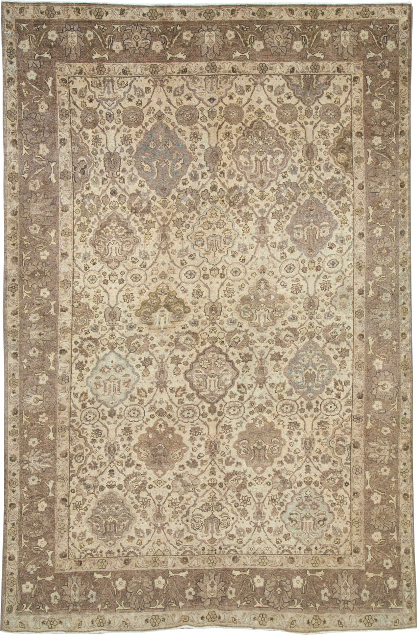 Antique Persian Tabriz Rug, No.23654 - Staging