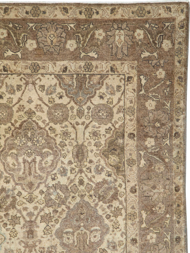 Antique Persian Tabriz Rug, No.23654 - Staging
