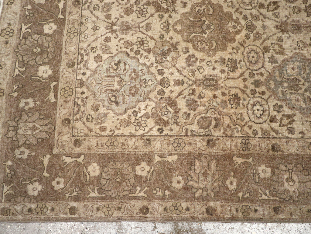 Antique Persian Tabriz Rug, No.23654 - Staging