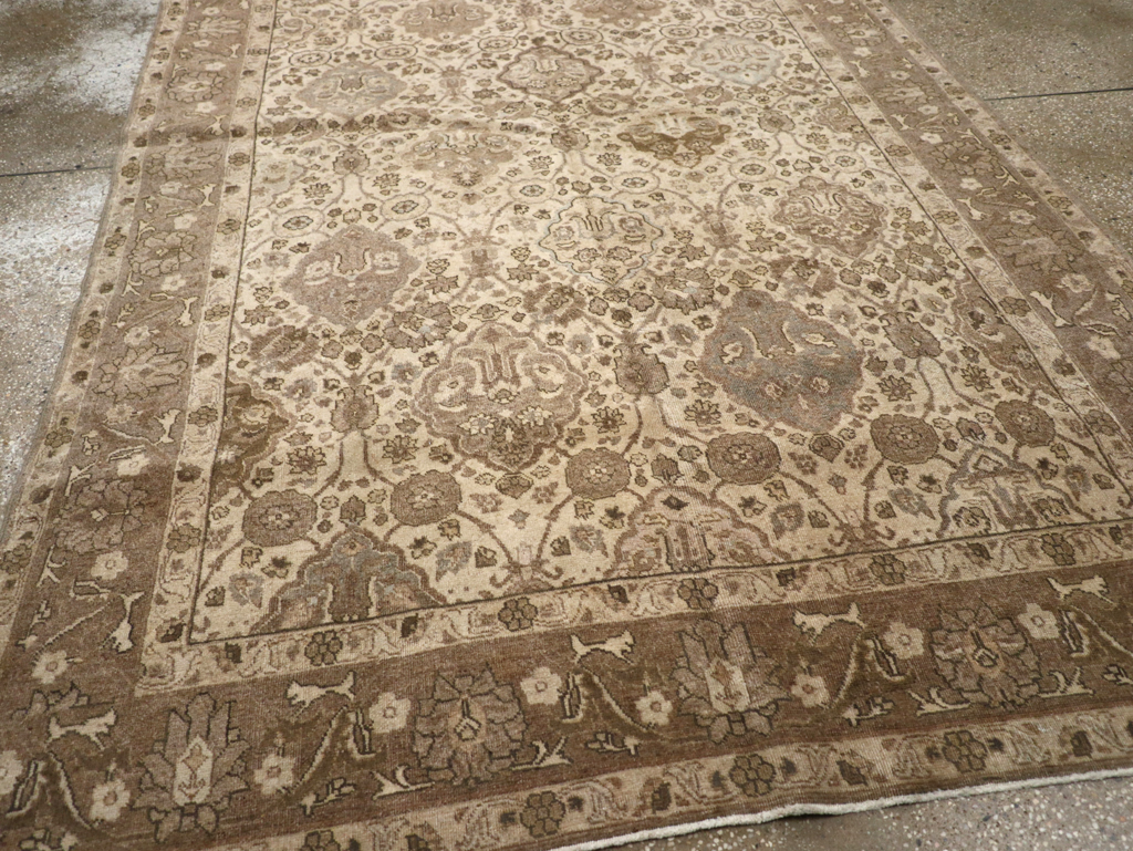 Antique Persian Tabriz Rug, No.23654 - Staging