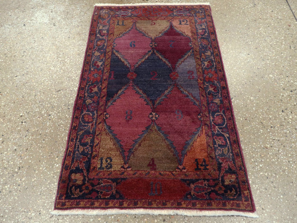 Vintage Persian Kashan Rug, No.23656 - Staging