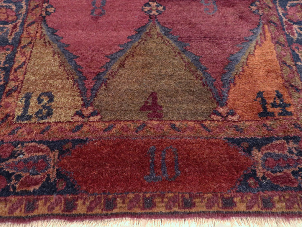Vintage Persian Kashan Rug, No.23656 - Staging
