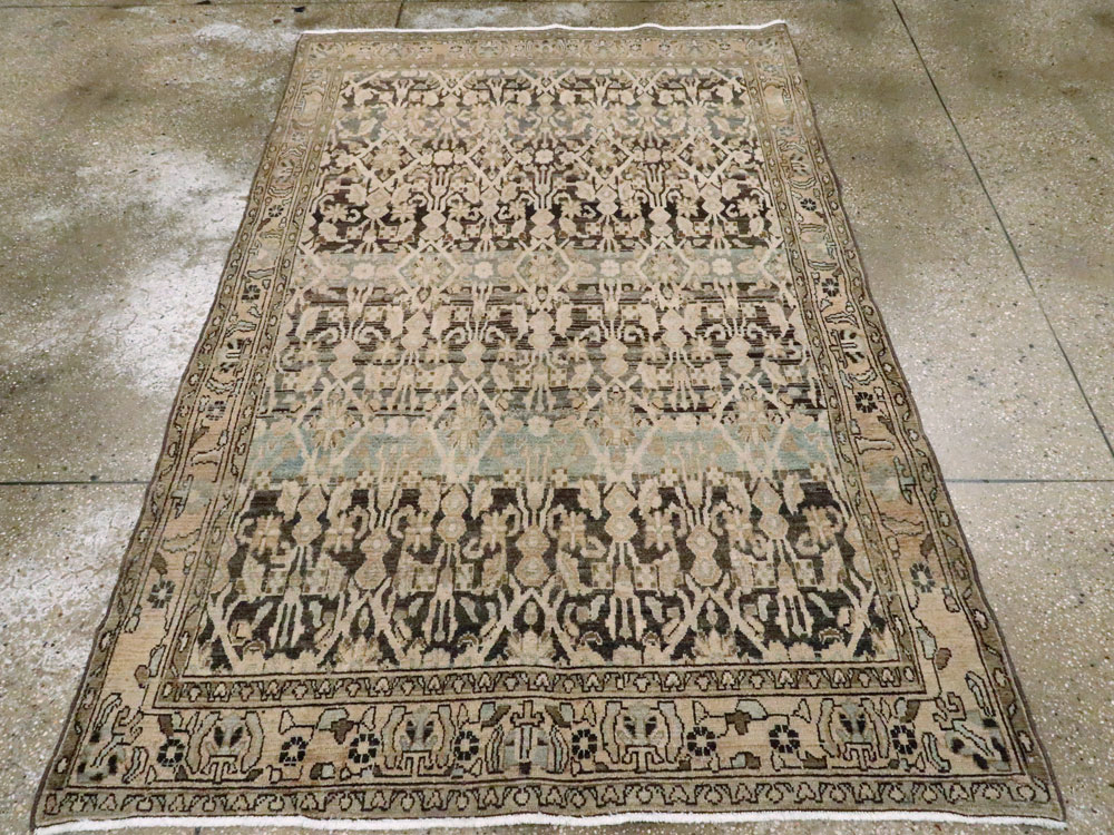 Vintage Persian Malayer Rug, No.23666 - Staging