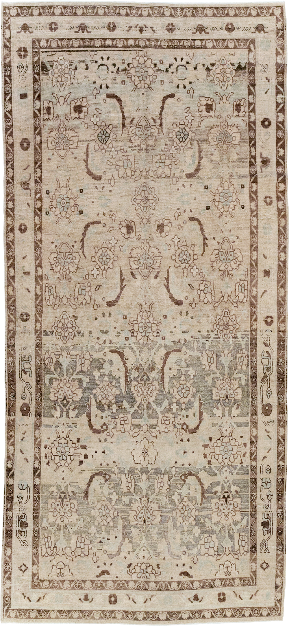 Vintage Persian Malayer Gallery Carpet, No.23668 - Staging