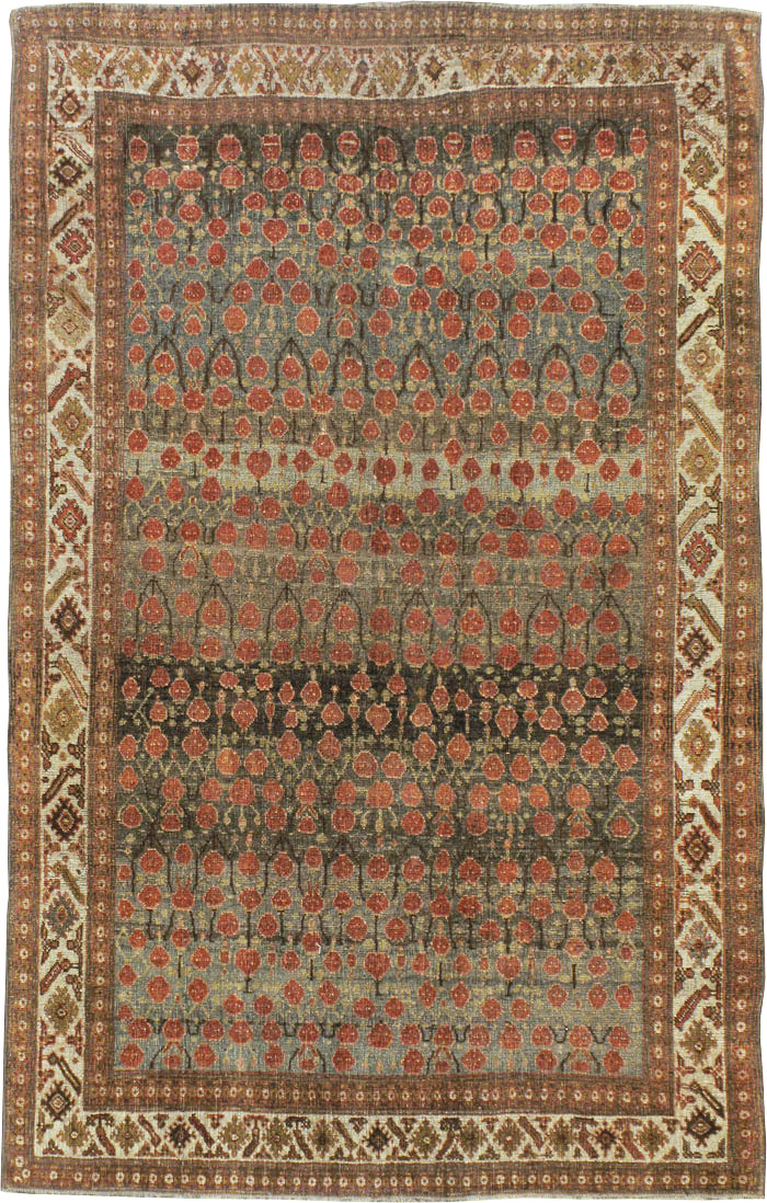 Antique Persian Bidjar Rug, No.23670 - Staging