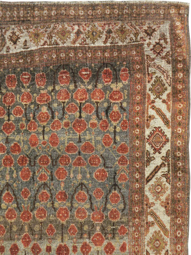 Antique Persian Bidjar Rug, No.23670 - Staging