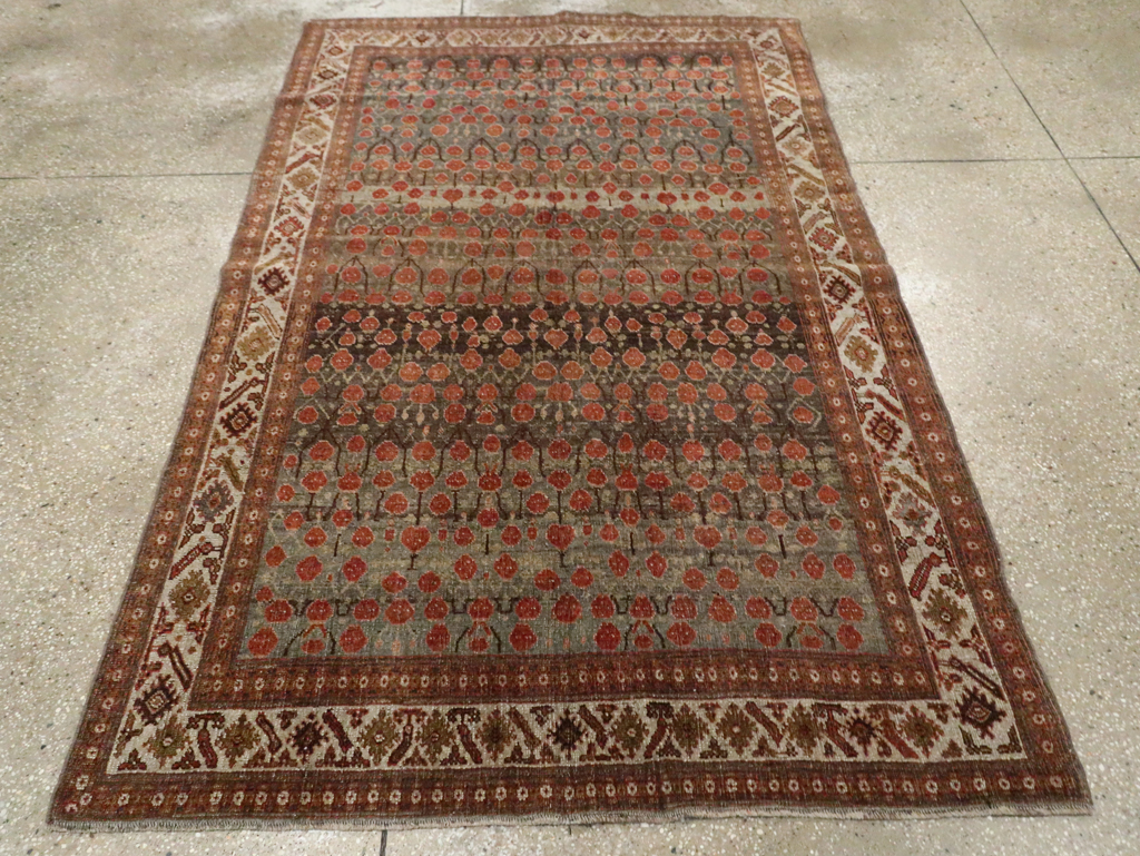 Antique Persian Bidjar Rug, No.23670 - Staging