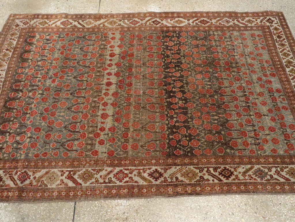 Antique Persian Bidjar Rug, No.23670 - Staging
