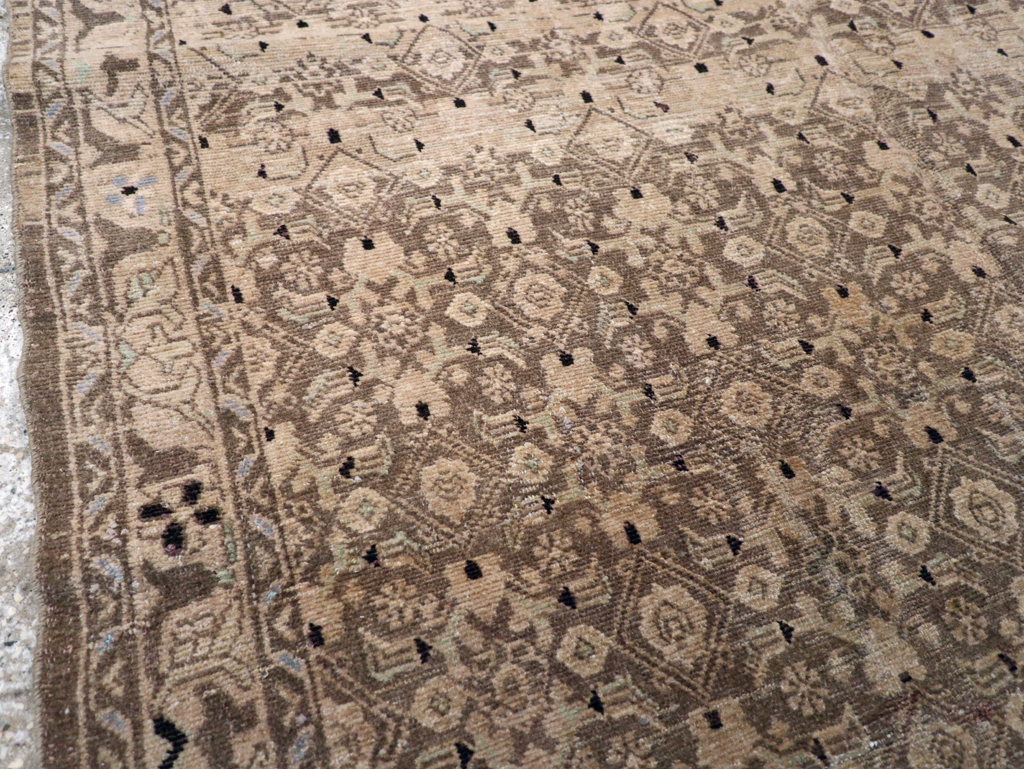 Vintage Persian Malayer Square Rug, No.23674 - Staging