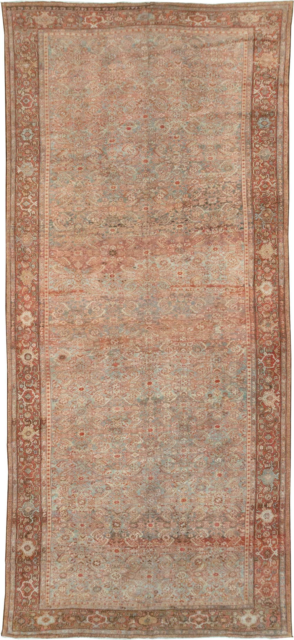 Antique Persian Mahal Carpet, No.23680 - Staging