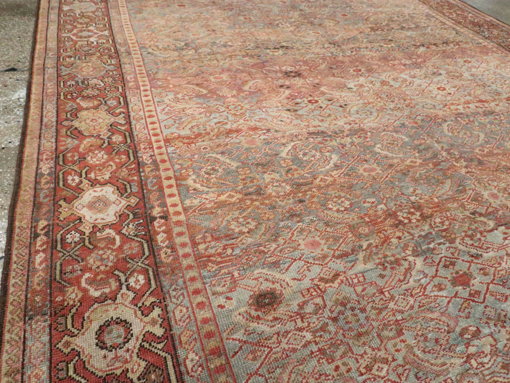 Antique Persian Mahal Carpet, No.23680 - Staging