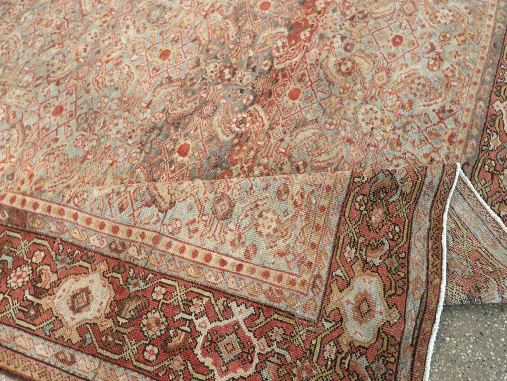 Antique Persian Mahal Carpet, No.23680 - Staging