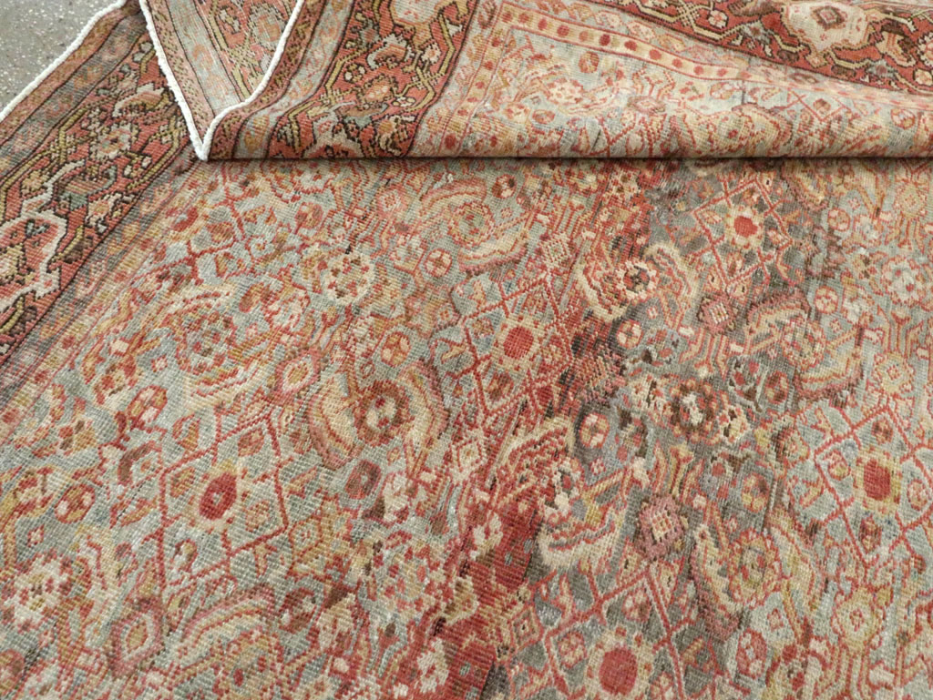 Antique Persian Mahal Carpet, No.23680 - Staging