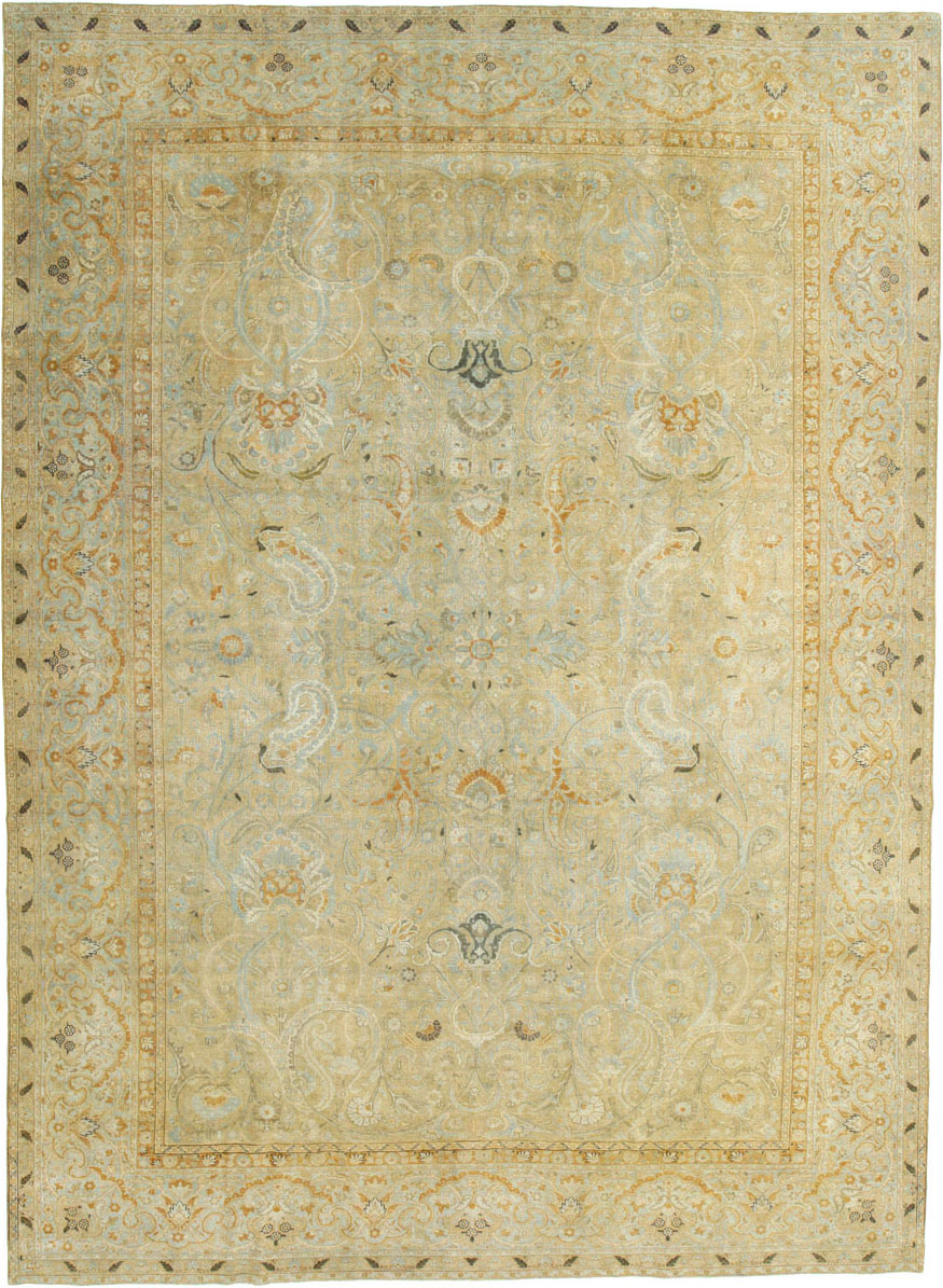 Antique Persian Tabriz Carpet, No.23683 - Staging