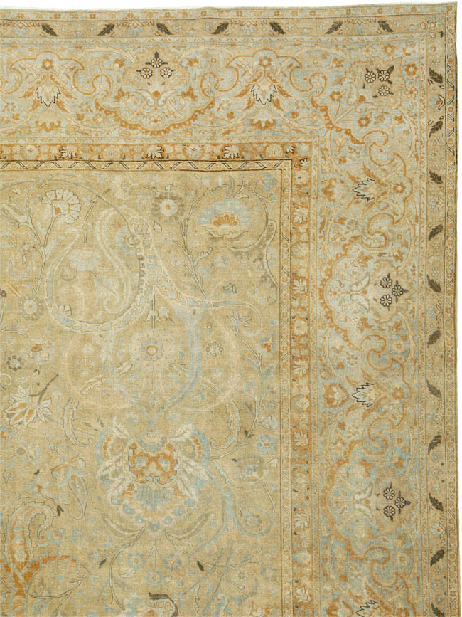 Antique Persian Tabriz Carpet, No.23683 - Staging