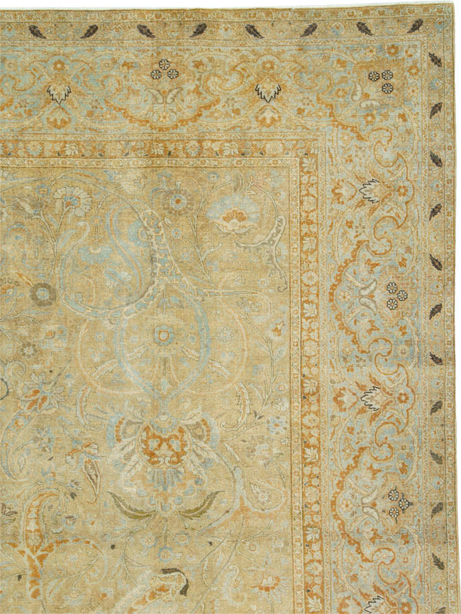 Antique Persian Tabriz Carpet, No.23683 - Staging