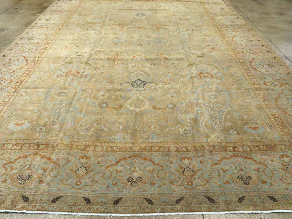 Antique Persian Tabriz Carpet, No.23683 - Staging