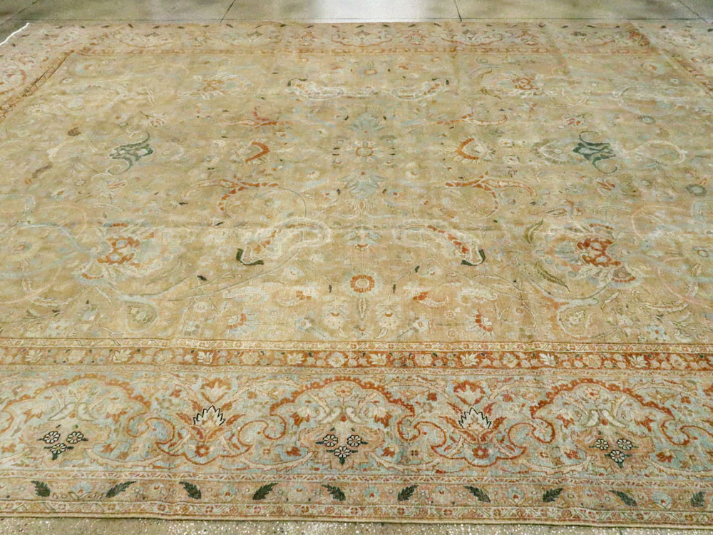 Antique Persian Tabriz Carpet, No.23683 - Staging