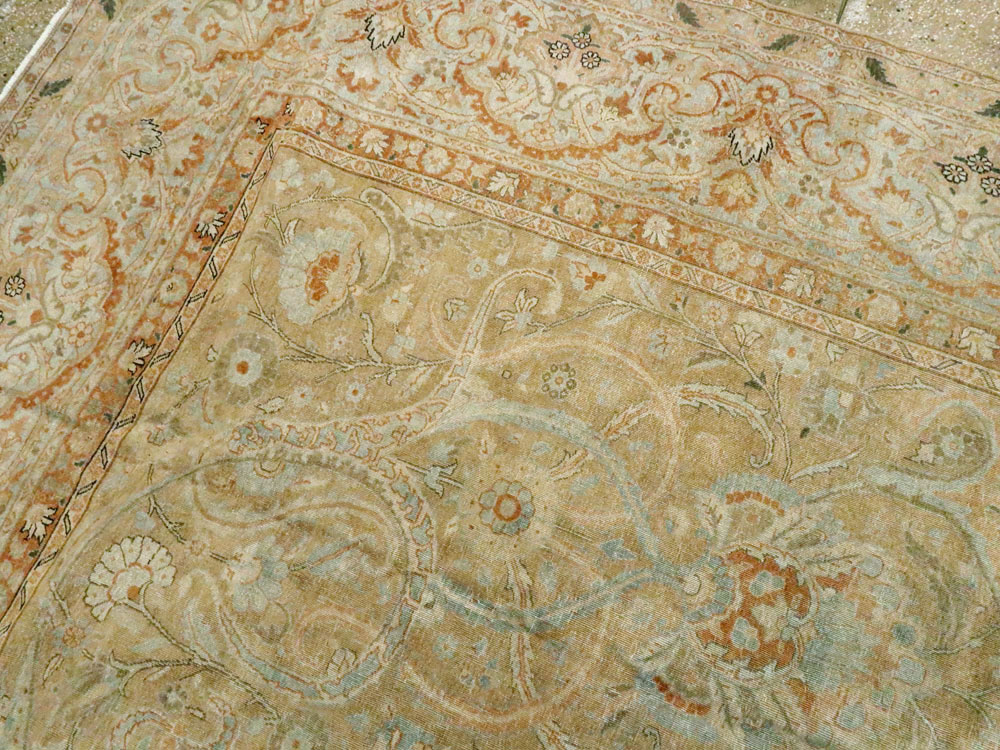 Antique Persian Tabriz Carpet, No.23683 - Staging